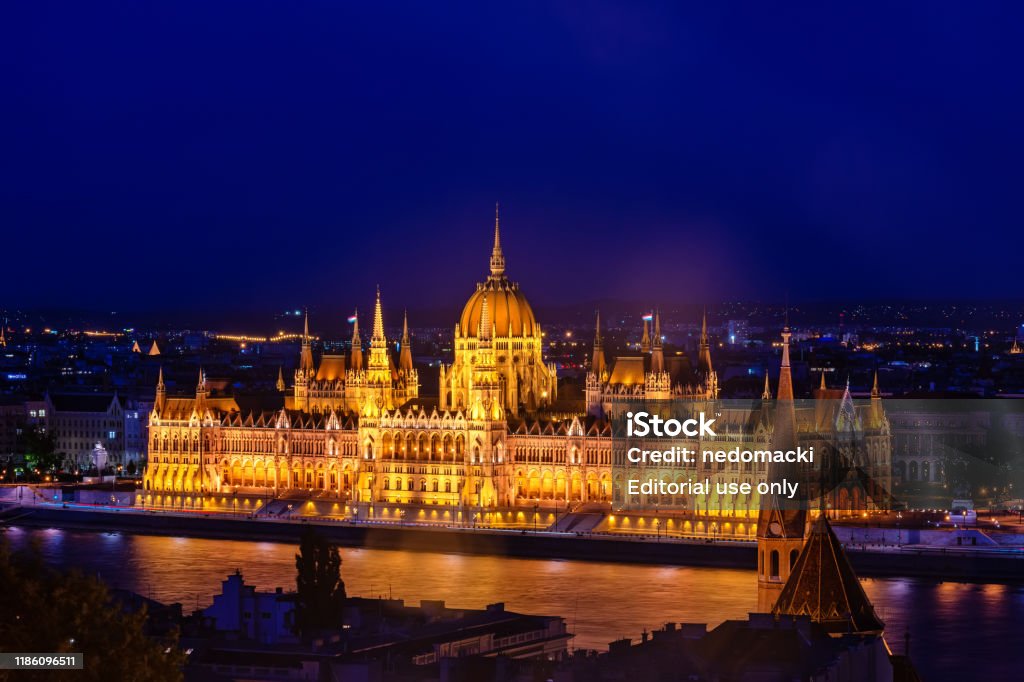 布達佩斯國會大廈藍色夜景