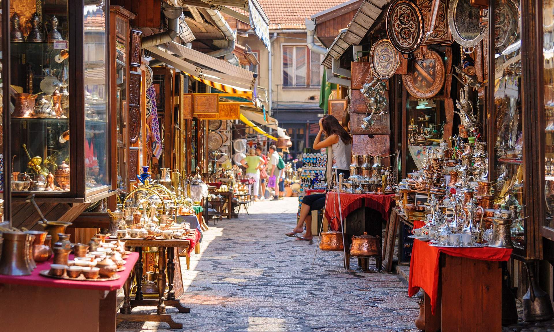 薩拉熱窩舊城銅器與香料攤位